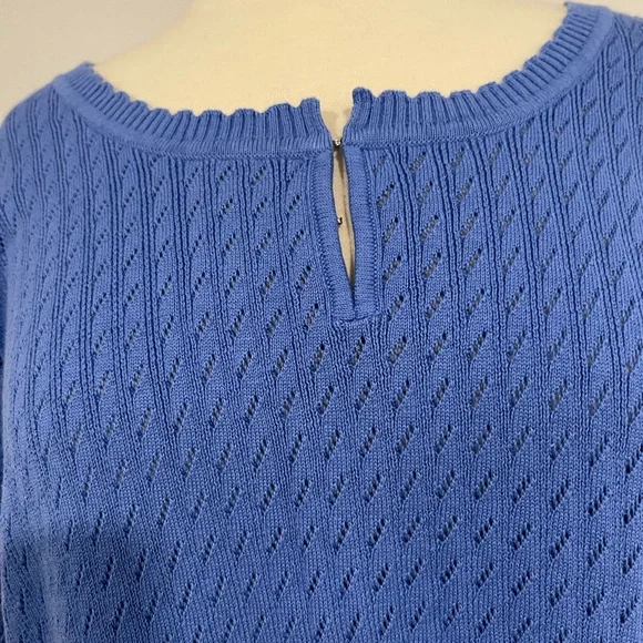 Brand New Jones New York Blue Knit Women's Top - Picture 2 of 9